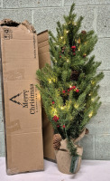 As New in Box Somikis 3Ft Artificial Christmas Tree with LED Lights