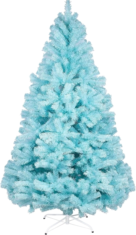 New in Box 6FT 1,300 Tips Artificial Blue Christmas Tree with Metal Stand Easy Assembly for Outdoor and Indoor Decor Retails for $208