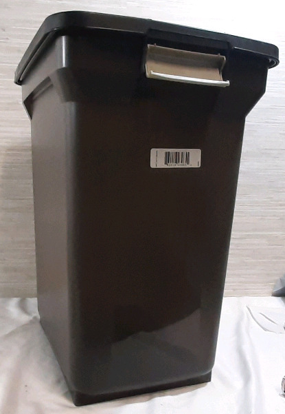 New Gray Garbage Bin - 19&frac12;" Tall, 13" Wide, 17&frac12;" Long