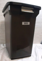 New Gray Garbage Bin - 19&frac12;" Tall, 13" Wide, 17&frac12;" Long