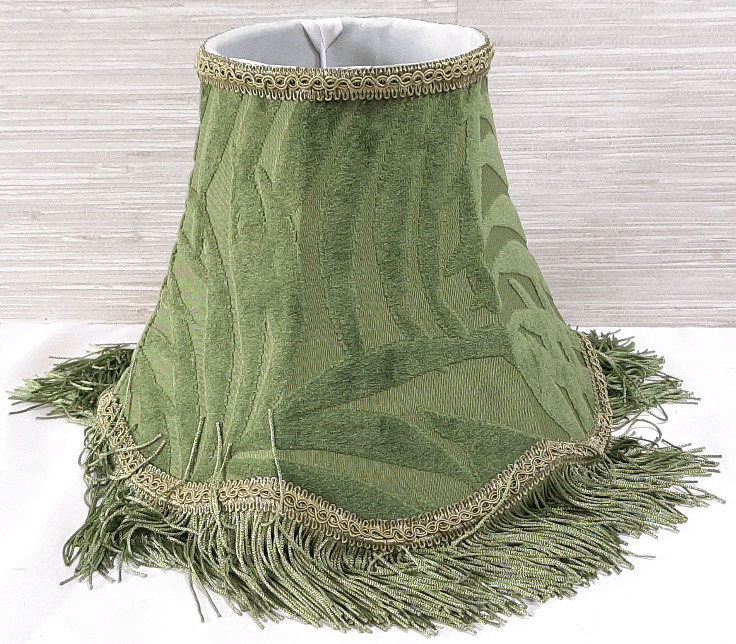 New Green Floral Lampshade - 10" Diameter