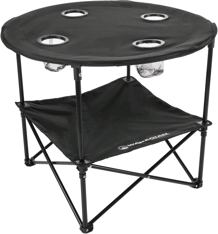 New in Box Wakeman Outdoors Fold-up Camping Table - 27.5"x27.5"x24"