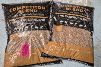 2 As New 20 lbs Camp Chef Competition Blend Premium Hardwood Blend - Some Holes in Bags