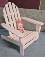 As New POLYWOOD Folding Adirondack Chair - White