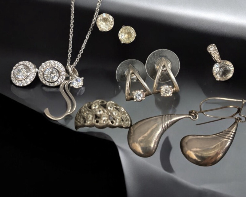 Sterling Silver Earrings / Ring / Necklace / Pendant / Chain