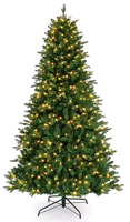 New In Box | Mr.Christmas 7.5ft Tall Christmas Tree Compatible W/ Alexa & Has Stand |