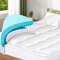 New in Box Valuxe Blue Memory Foam Matress Topper