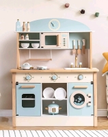 As New ROBOTIME Wooden Play Kitchen for Kids with Plenty of Play Features for Girls Boys Ages 3+ Retails for Over $200 With Accessories