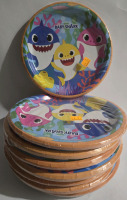 8 New | Packs Of Baby Shark Themed Paper Plates 8" Dia
