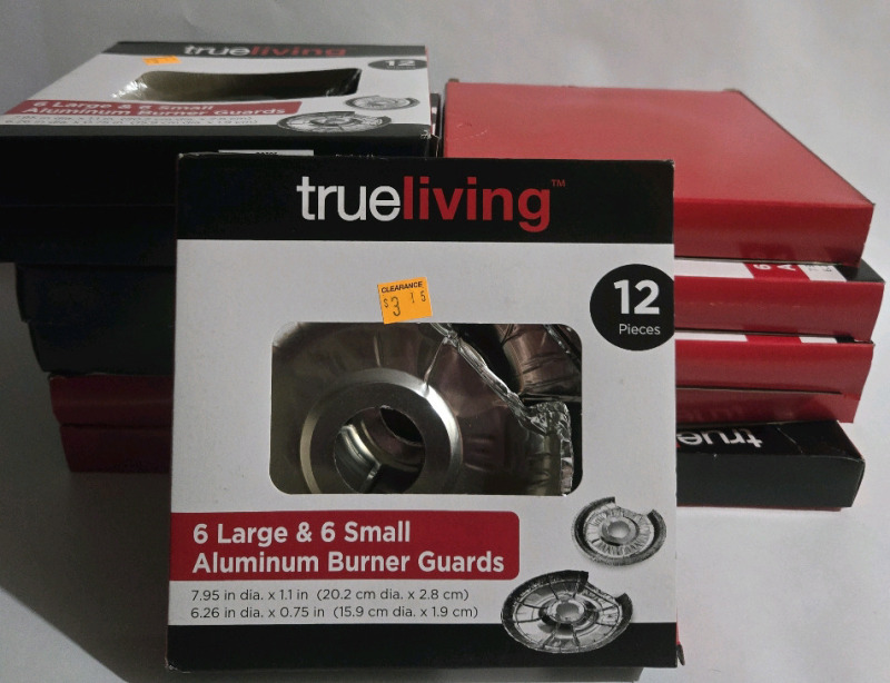 12 New Boxed | Trueliving 12pc Aluminum Burner Guards