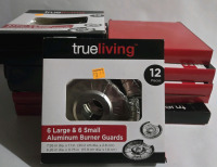12 New Boxed | Trueliving 12pc Aluminum Burner Guards