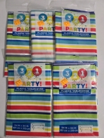 5 New | 321 Party! 54" x 84" Plastic Table Covers