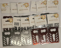 11 New | Portable Pocket/ Wallet Metal Multi Tools / Party Favours