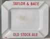 Vintage Tayor & Bate Brewery Old Stock Ale Metal Enamel Ashtray in Frame . Ashtray measures 6"&times;4 3/4" - 2