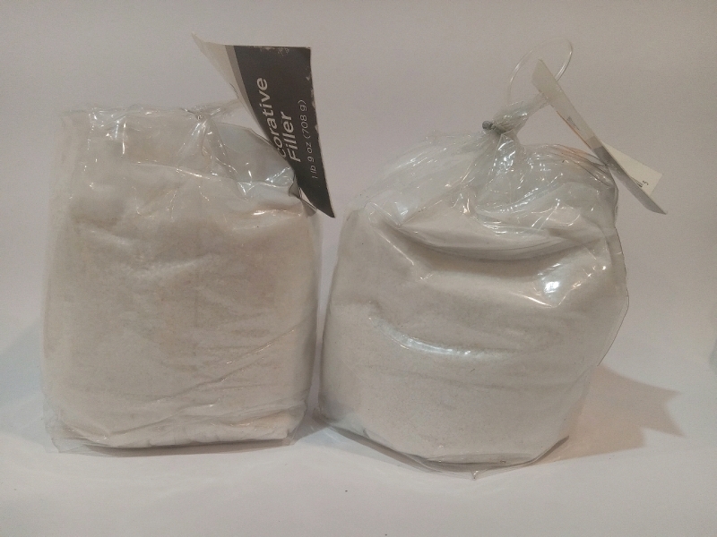2lbs New | white Sand Decorative Fillers | Perfect for Vases and Pots