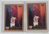 1990 Skybox NBA Basketball Michael Jordan &times;2 & David Robinson &times;2 Trading Card Singles . Four (4) Trading Cards - 2