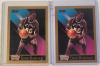 1990 Skybox NBA Basketball Michael Jordan &times;2 & David Robinson &times;2 Trading Card Singles . Four (4) Trading Cards - 4