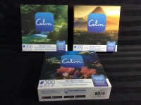 New 3 Calm Mindful Puzzles each 300 pcs