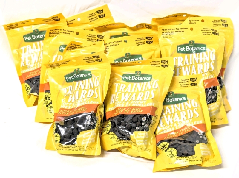 12 New Pet Botanical TRAINING REWARDS : Bacon Flavor Soft & Chewy Dog Treats - 283g ea | BB 02/27/2025