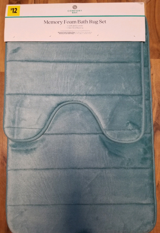 New 2 Piece memory foam Bath rug set