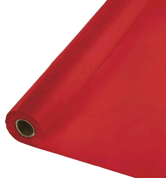 100ft New | Classic Red Touch of Color Banquet Table Roll