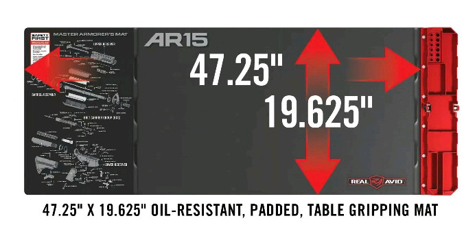 New | Real Avid Master Armour's Mat | 47.25" x 19.625" Oil Resistant, Padded, Table Gripping Mat
