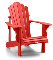 Leisure Line Classic Adirondack Chair by Tangent , Red - New