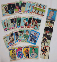 1971 - 1977 O Pee Chee & Topps NHL Hockey Trading Card Singles . 39 Trading Cards