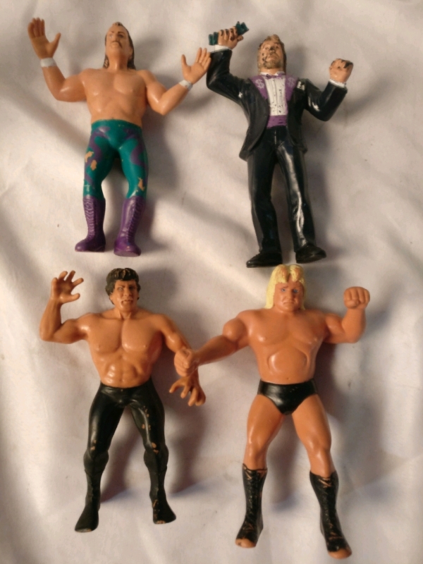 4 Vintage 8" Titan Sports WWE Figures - Jake the Snake +