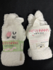 New Two Pair Fuzzy Bunny Fluffy Socks Hop Into Cozy One Size Insulated Owl Lunch Bag - 2