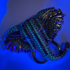 Green Rhinestone Elephant Brooch Statement with Intricate Design Detailing Approximately 1.8 x 2.5 Inch Glows Under UV - 2