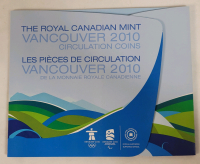 2010 Canadian Vancouver Winter Olympic Coin Set w/Three (3) Colored Quarters