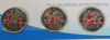 2010 Canadian Vancouver Winter Olympic Coin Set w/Three (3) Colored Quarters - 3
