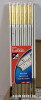 6 New Fufkin Red End Folding Wood Rulers w/Brass Tips , Inches & Centimeters . 6ft / 200cm - 2