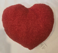 New | Red Heart Shaped Pillow 18" x 16"