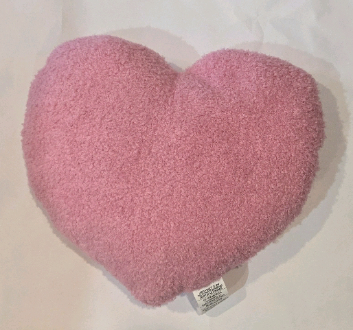 New | PInk Heart Shaped Pillow | 16" x 18"