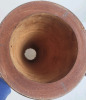 Indonesia Hand Crafted " Djembe " Drums . Measures 19.5" & 8" Tall - 3