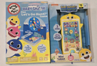 2 New | Baby Shark Mini Tablet & Lets Go Hunt Game!