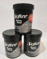 3 New | 227g Softee Extra Hold Protein Styling Gel | No Flaking No Alcohol