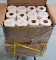 48 Rolls New White Sticker Labels . Each Label measures 4"&times;4" , 500 Labels Per Roll