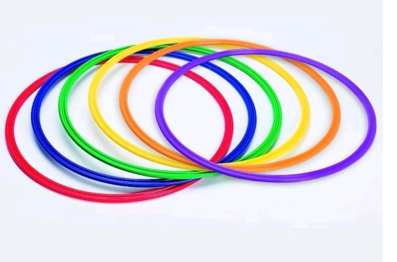 6 New Spectrum 19" Agility Rings for Kids