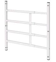 New | Prime-Line Fixed Window Guard 3 White Steel Bars