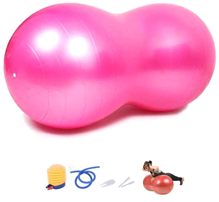 New | Pink Peanut Yoga Balance Ball | See Measurements in Photos