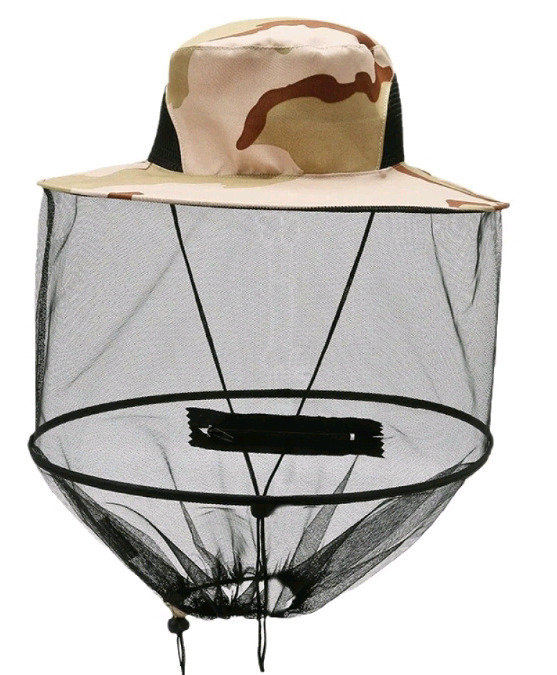 2 New | Beekeeping/Fishing Netted Hats w/ Mouth Zipper