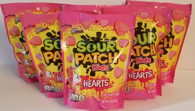 6 new (10 oz) bags SOUR PATCH KIDS hearts bb Sept 2025