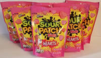 6 new (10 oz) bags SOUR PATCH KIDS hearts bb Sept 2025