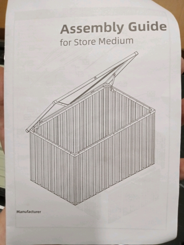 As New As Is Metal Storage Box 51x31x29 inches