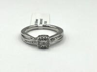 Sterling Silver Natural Diamond (0.10ct) Ring, Size 7, W/A $560.00. Diamond is the birthstone for April.