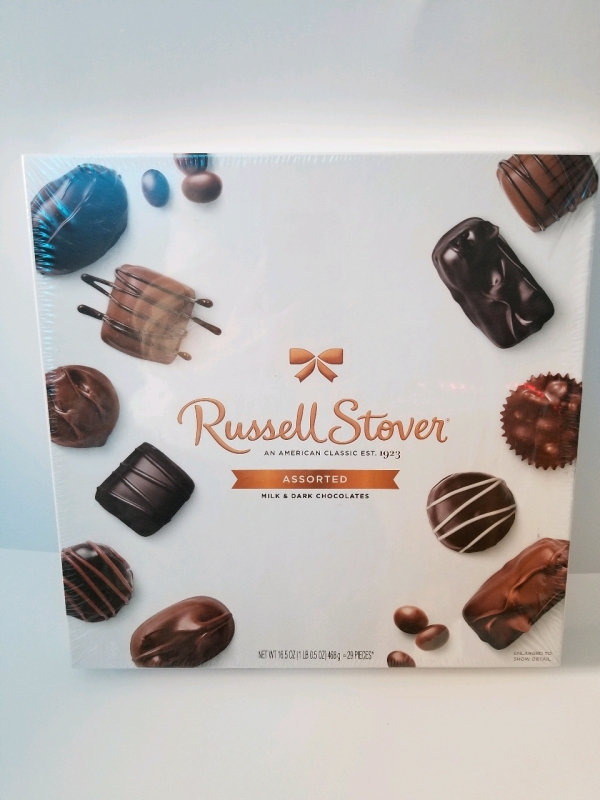 New Russell Stover 1 pound box of assorted chocolates