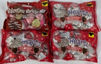 4 New Palmer Chocolates. 3 New Valentine Hearts (397g) and 1 Valentine Variety Mix (340g). No BB Date Listed.